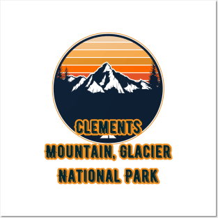 Clements Mountain, Glacier National Park Posters and Art